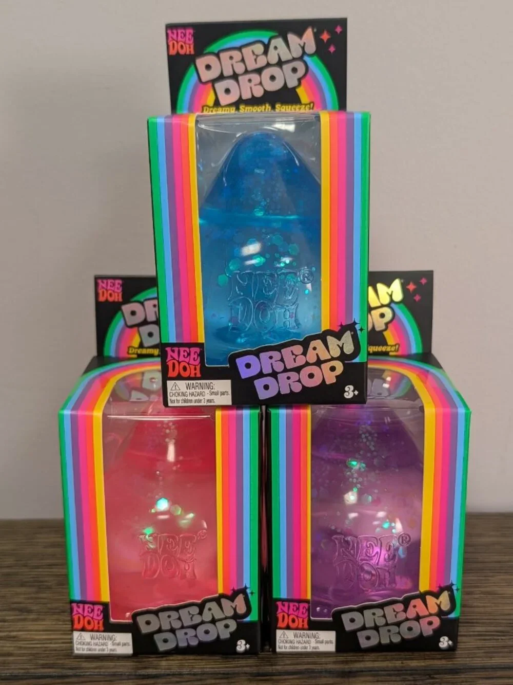 NeeDoh Dream Drop Purple Pastel Sensory Fidget Squishy Toy NEW